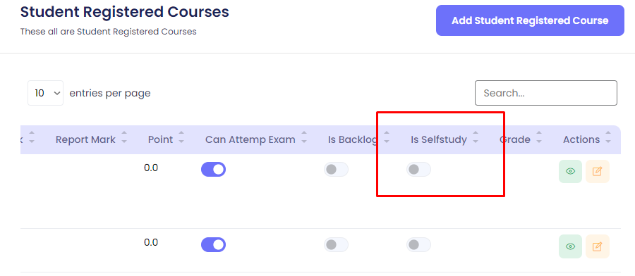 Is Self-study Toggle